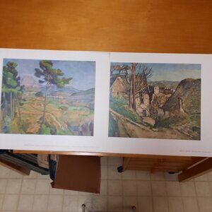 Art Prints, Two Cezanne Prints, "Landscape with Viaduct" & "The Suicide's House"